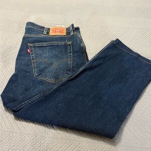 Levi's Men's Dark  Man’s work pants Straight Jeans 40x30 Pre-owned